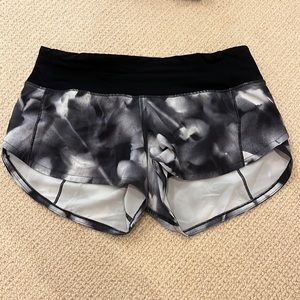 Speed Up Lined Short 2.5” - Black and White